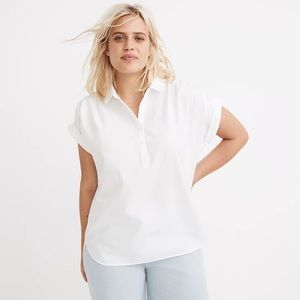 Madewell Central Popover Shirt in White